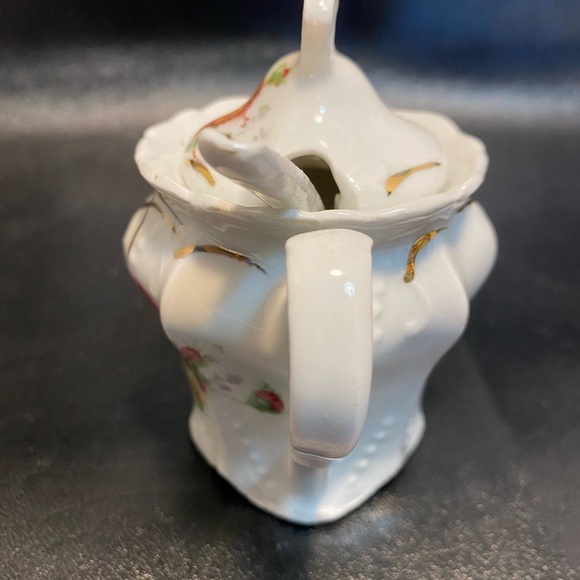 Vintage Bavaria Victorian Mustard Pot with Spoon - Picture 3 of 9